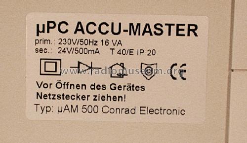 Microprozezessor µPC Accu-Master µAM 500; Conrad Electronic (ID = 1384043) Power-S