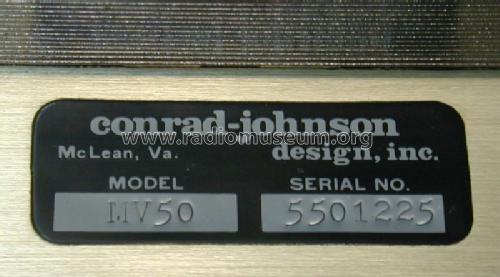 Power Amplifier MV50; Conrad-Johnson (ID = 1390751) Verst/Mix