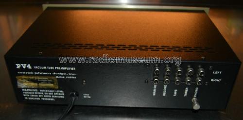 Vacuum Tube Preamplifier PV4; Conrad-Johnson (ID = 1404565) Ampl/Mixer