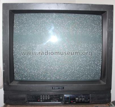 Flat square pseudo st. Colour TV receiver MSVR-5383 Ch= P53-01; Contec; Hong Kong (ID = 3042382) Television