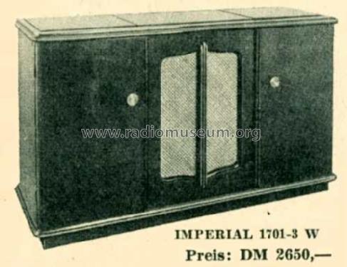 Imperial 1701-3W; Continental-Rundfunk (ID = 514598) Radio