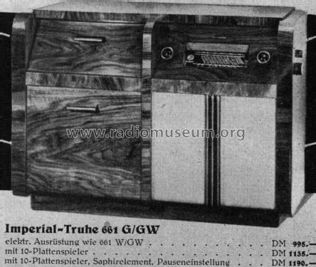 Imperial Truhe 661W; Continental-Rundfunk (ID = 1351922) Radio