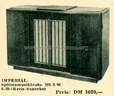 Imperial Spitzenmusiktruhe 701-3 W Ch= I 701W ; Continental-Rundfunk (ID = 514597) Radio