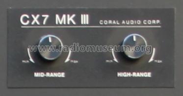 HiFi-Lautsprecher Coral CX7; Coral Audio Corp.; (ID = 695040) Parleur