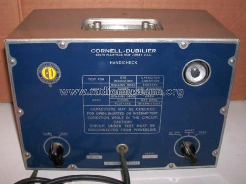 BF-90 Capacitor Checker; Cornell-Dubilier (ID = 2281027) Equipment