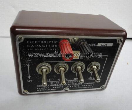 Capacitor Substitution Box CDE; Cornell-Dubilier (ID = 1081854) Equipment