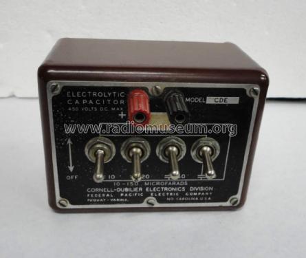 Capacitor Substitution Box CDE; Cornell-Dubilier (ID = 1081856) Equipment