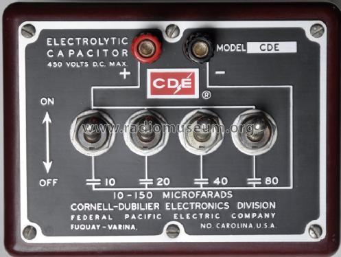 Capacitor Substitution Box CDE; Cornell-Dubilier (ID = 1621177) Ausrüstung