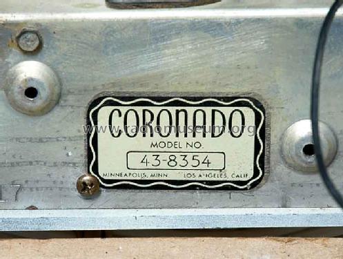 Coronado 43-8354 ; Gamble-Skogmo, Inc.; (ID = 797216) Radio