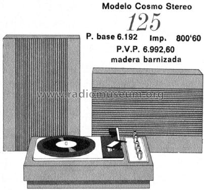 Maleta Tocadiscos C-125; Cosmo S.A., (ID = 1042340) R-Player