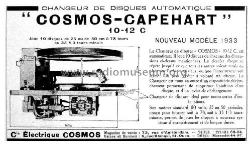 Changeur automatique de disques 10-12C; Cosmos, La Compagnie (ID = 1987289) R-Player