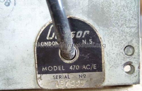 470AC/E; Cossor, A.C.; London (ID = 1681496) Radio