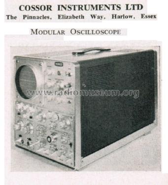 Modular Oscilloscope CD100; Cossor, A.C.; London (ID = 2782174) Equipment