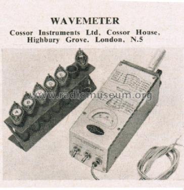 Wavemeter 1461; Cossor, A.C.; London (ID = 2694506) Equipment