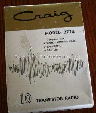 10 Transistor 2724; Craig Panorama Inc.; (ID = 1456902) Radio