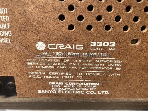 3303 Code 02 ; Craig Panorama Inc.; (ID = 2971264) Radio
