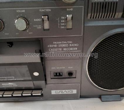 4 Band Stereo Radio Cassette Recorder J444; Craig Panorama Inc.; (ID = 2981623) Radio