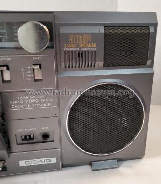 4 Band Stereo Radio Cassette Recorder J444; Craig Panorama Inc.; (ID = 2981624) Radio