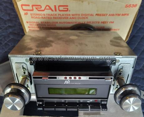 AM/FM/MPX Road-Rated Receiver S636; Craig Panorama Inc.; (ID = 2887123) Car Radio