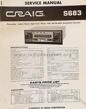 Powerplay S683; Craig Panorama Inc.; (ID = 2825031) Car Radio