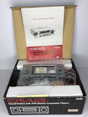 Road Rated AM/FM Stereo Cassette Player T619; Craig Panorama Inc.; (ID = 2838642) Car Radio