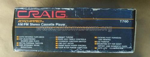 Road Rated Receiver T760; Craig Panorama Inc.; (ID = 2831742) Car Radio