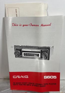 S605; Craig Panorama Inc.; (ID = 2838856) Car Radio