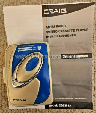 Stereo Cassette Player CS2301A; Craig Panorama Inc.; (ID = 2829927) Radio