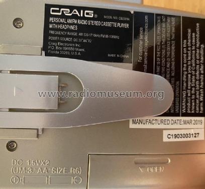 Stereo Cassette Player CS2301A; Craig Panorama Inc.; (ID = 2981595) Radio