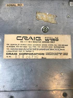 W150; Craig Panorama Inc.; (ID = 2887118) Car Radio