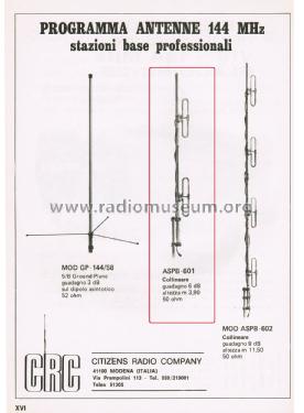 Antenna Collineare 144 MHz ASBP-601; CRC Citizens Radio (ID = 2831212) Antenna