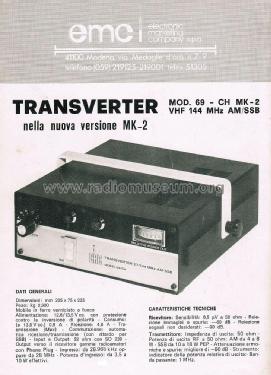 Transverter HF VHF 69/CH; CRC Citizens Radio (ID = 2757434) Amat TRX