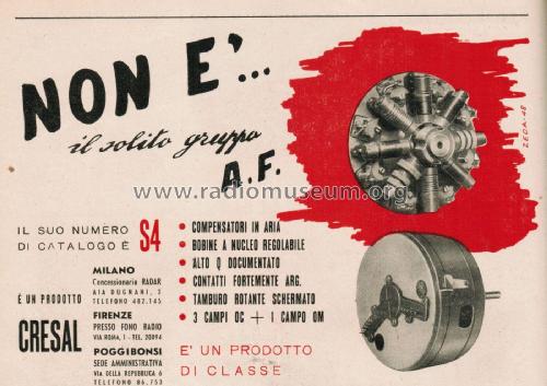 Gruppo Alta Frequenza S4; CRESAL C.R.E.S.A.L., (ID = 2667437) Radio part