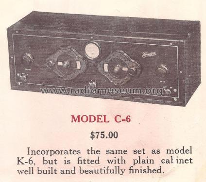 Model C-6; Crescent Radio Mfg. (ID = 2086638) Radio