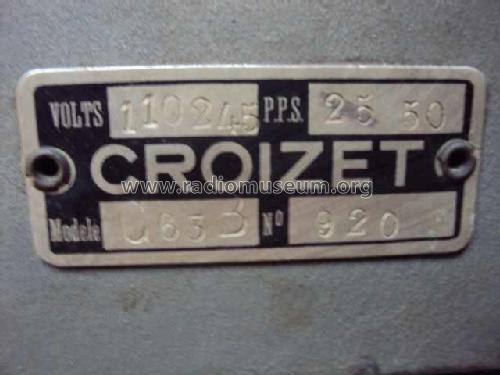 C63B; Croizet, A.; (ID = 1888002) Radio