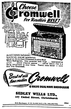 Cromwell 6 Valve Dual-Wave Radiogram 6251E; Cromwell, Gulbransen (ID = 2996560) Radio