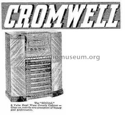 Cromwell Social 720; Cromwell, Gulbransen (ID = 3049984) Radio