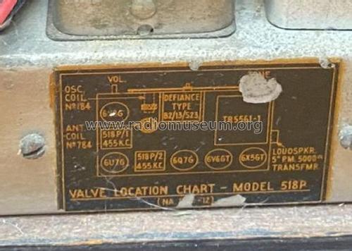 Pacemaker 518P; Cromwell, Gulbransen (ID = 2892285) Radio