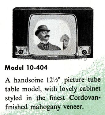 10-404MU ; Crosley Radio Corp.; (ID = 2024114) Television