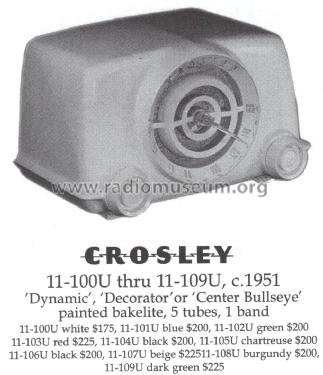 11-100U Ch= 301; Crosley Radio Corp.; (ID = 1401329) Radio