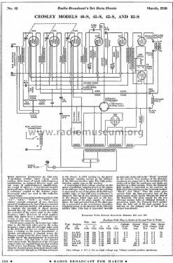 41S ch= 73; Crosley Radio Corp.; (ID = 1351530) Radio