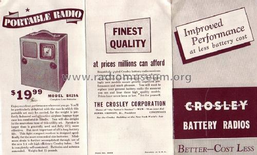 B459A Ch= 459; Crosley Radio Corp.; (ID = 1354031) Radio