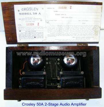 50A Amp; Crosley Radio Corp.; (ID = 852887) Ampl/Mixer