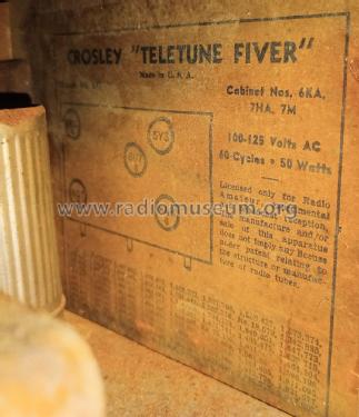 Teletune Fiver Compact 547, Cabinet 7HA; Crosley Radio Corp.; (ID = 3104201) Radio