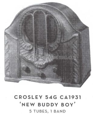 54G New Buddy Boy ; Crosley Radio Corp.; (ID = 1600128) Radio