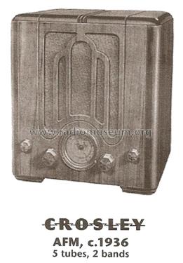 555 'A-F-M' ; Crosley Radio Corp.; (ID = 1821962) Radio