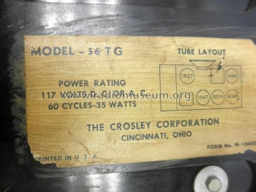 56TG ; Crosley Radio Corp.; (ID = 2884148) Radio