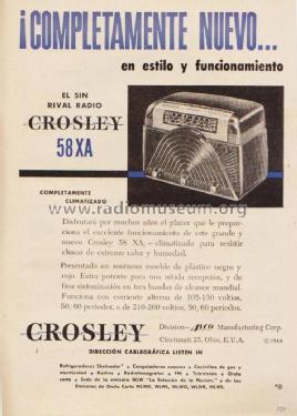 58XA ; Crosley Radio Corp.; (ID = 2449228) Radio