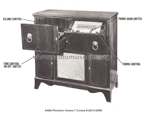 9-205M ; Crosley Radio Corp.; (ID = 1282245) Radio