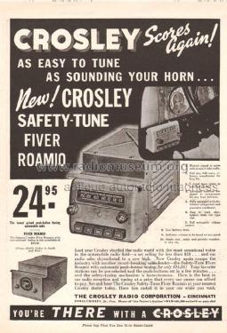 Fiver Roamio A-157; Crosley Radio Corp.; (ID = 2055344) Autoradio